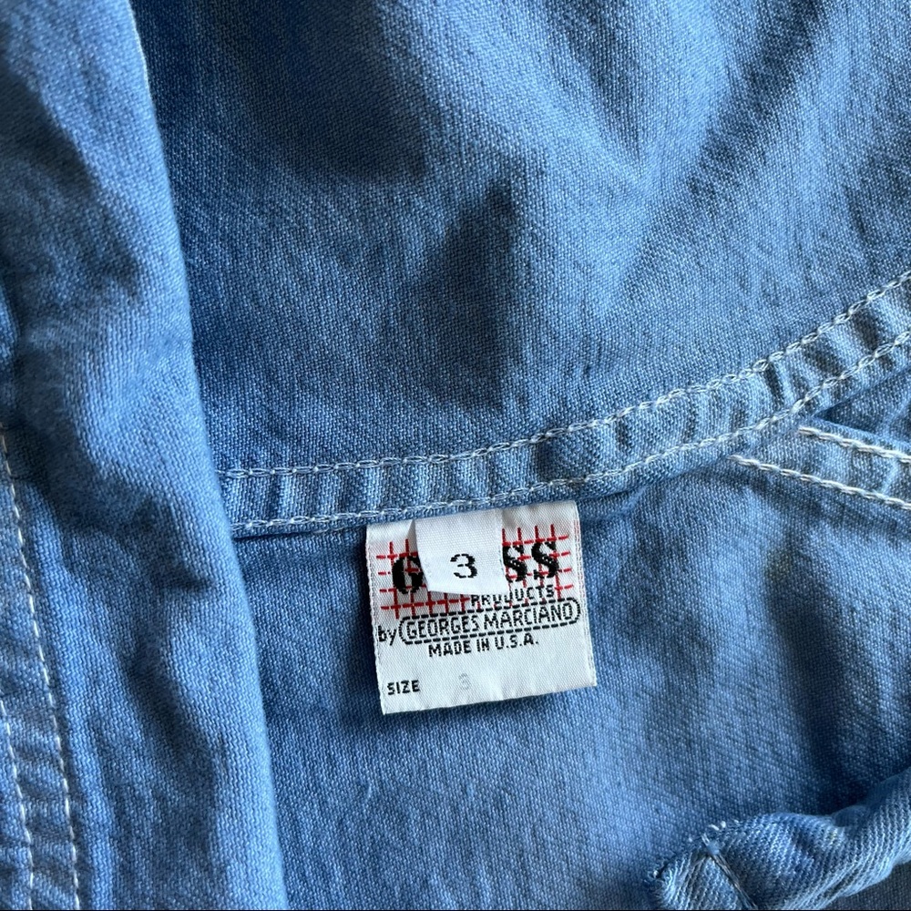 Vintage 1980’s Guess Overall Mini Dress Size 3 - Picture 11 of 13